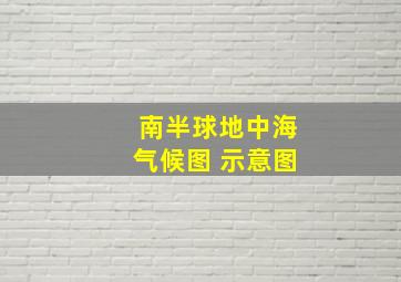 南半球地中海气候图 示意图